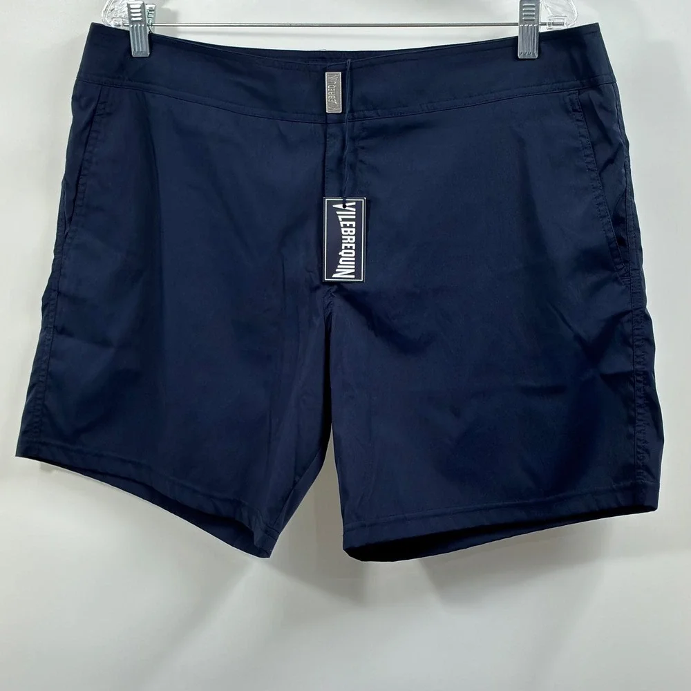 Vilebrequin Merise Men's XXL Navy Blue Solid Swim Trunks Shorts NWT NEW